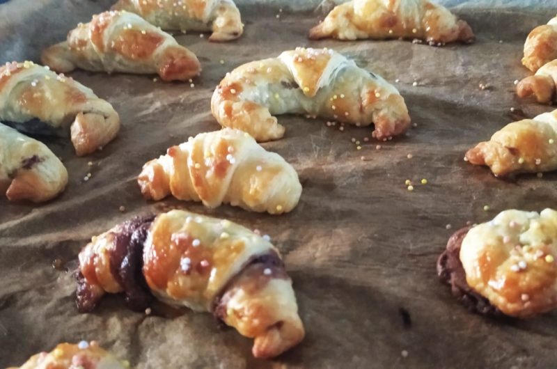 Croissants de chocolate